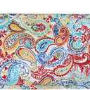 FUNHOME Outdoor Bench Cushion Cover 48 x18 x 3 inch,Water Resistant Cover with Zipper&Ties,Fade-Resistant Slipcover,Patio Porch Swing Cushion Cover Replacement Only,No Insert(Phoenix)