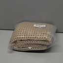 Waffle Bath Mat - Boho Bathroom Rugs Non Slip Washable, Super Absorbent & Quick Dry, Small Bath Mats Farmhouse Bathroom Decor, 18'' x 30'', Khaki