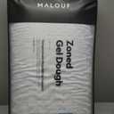 MALOUF Zoned Dough Gel-Infused Memory Foam Bed Pillow-5-Year U.S. Queen-Mid Loft, Queen Mid Loft