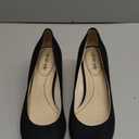 LifeStride Womens Taylor Block Heel Dress Shoe Pump (8.5 Wide, Black Fabric)