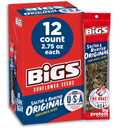 BIGS Sunflower Seeds, Salted & Roasted Original Flavor, 2.75 oz. (Pack of 12), No BB Date Found