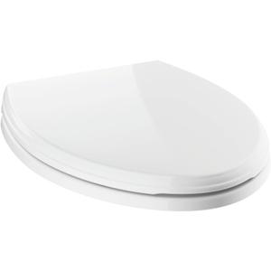 Delta Faucet Wycliffe Slow Close Elongated Toilet Seat with Non-Slip Seat Bumpers, Soft Close Toilet Seat Elongated, Toilet Seat Slow Close, White 811901-WH