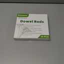 3/8 x 6 Inch 50 PCS Dowel Rods Wood Sticks Wooden Dowel Rods - Unfinished Bamboo Sticks - for Crafts and DIYers