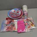 Football Party Decorations, 109Pcs Sports Theme Party Tableware Set Include Plates Napkins Tablecloth Banner Hanging Swirls for Football Game Day Tailgate Party Decor Serves 20