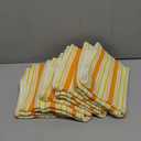 COTTON CRAFT Oversized Kitchen Towels - 4 Pack 100% Cotton Basketweave Tea Dish Towels - Absorbent Reusable Low Lint Quick Dry - Cooking Drying Restaurant Bar Cleaning Cloth Napkin -20x30 Coral Stripe