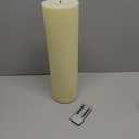 14" x 4" Large Outdoor Candles with Timer Waterproof, Remote Control Flickering Flameless Candles Battery Operated, Tall Fake LED Pillar Candle for Patio Porch Lantern, Ivory, 1 Pack