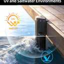 OCEANBROAD Boat Bumpers for Docking, Boat Dock Bumpers for Edge & Side, Marine Fender Guard with Stainless Steel Hardware, UV-Resistant PVC, Vertical Dock Protection for Straight Edge Installation