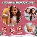 P&C Bead Bracelet Making Kit for Girls 8-12 DIY Bracelet Maker with 220+ Beads, Storage Box, Letter Stickers & Tools - Jewelry Making Kit for Kids Arts and Crafts Set Birthday Christmas Gift