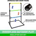 GoSports Ladder Toss Game Set - Includes 6 Soft Rubber Bolo Balls and Travel Carrying Case - Classic