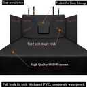 Alfheim Cargo Liner for Dog - Nonslip Waterproof Pet Dog Back Seat Cover - Durable Washable Boot Liner Mat Travel, Universal for Medium Small Car Truck SUV (Black)