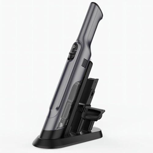 PROMOMO Handheld Vacuum Cordless, Lightweight 1.4lb with Powerful Suction, Charging Dock, Single Touch Empty and Detachable Dust Cup