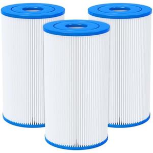 Fil-fresh Type B Pool Filters Cartridge Compatible with Intex 2500 GPH Above-Ground Filter Pump, Replaces Intex 29005E Easy Set Swimming Pool Filter, 3-Pack