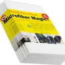 Microfiber Magic Streak Free Cleaning Cloth 6 Pack Clean Any Surface With Just Water Eco Friendly Environmentally Safe Perfect for Window, Mirror, Kitchen, Counters, Appliances, Car, Cycle, TV Screen