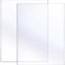 Sherr 2 Pcs 18 x 24 Inches Rigid Print Protectors Clear Hard Plastic Sheet Protectors Poster Sleeves for Protect Store and Display Photographs, Prints and Documents