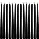 Howemon 14 Pack Black Taper Candles 12 Inch Tall 3/4 Inch Thick Burn 10 Hours