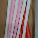 Baquler 12 Pcs 11''Valentines Day Flameless Taper Candle LED Pink Red White Battery Operated Candlestick Plastic Flickering Gift for Romantic Night Anniversary Proposal Wedding Table Centerpiece Decor