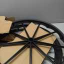 Wheelchair Wheel Replacement Parts 24 Inch, Wheelchair Wheel Replacement with Bearings and Hand Wheel, Non-Pneumatic Solid Wheelchair Rear Wheel (24 * 1(1 Pair))