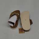 Project Cloud Genuine Leather Flat Sandals Women 2025 Beach Essentials Womens Sandals Memory Foam Vacation Essentials Slides for Women Footwear (Venita) (7, Tan)