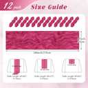 12 Pack Hot Pink Cheesecloth Table Runner 17x108 Inch Semi Sheer Boho Gauze Cheese Cloth Fabric Table Runners, for Wedding Party Baby Shower Birthday Home Decor Garden Farmhouse