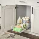ClosetMaid Pull Out Cabinet Organizer, Heavy Duty, Slide Out Pantry Shelves Drawers for Kitchen, Bathroom, 5.25" H x 11.13" W x 20" D, White