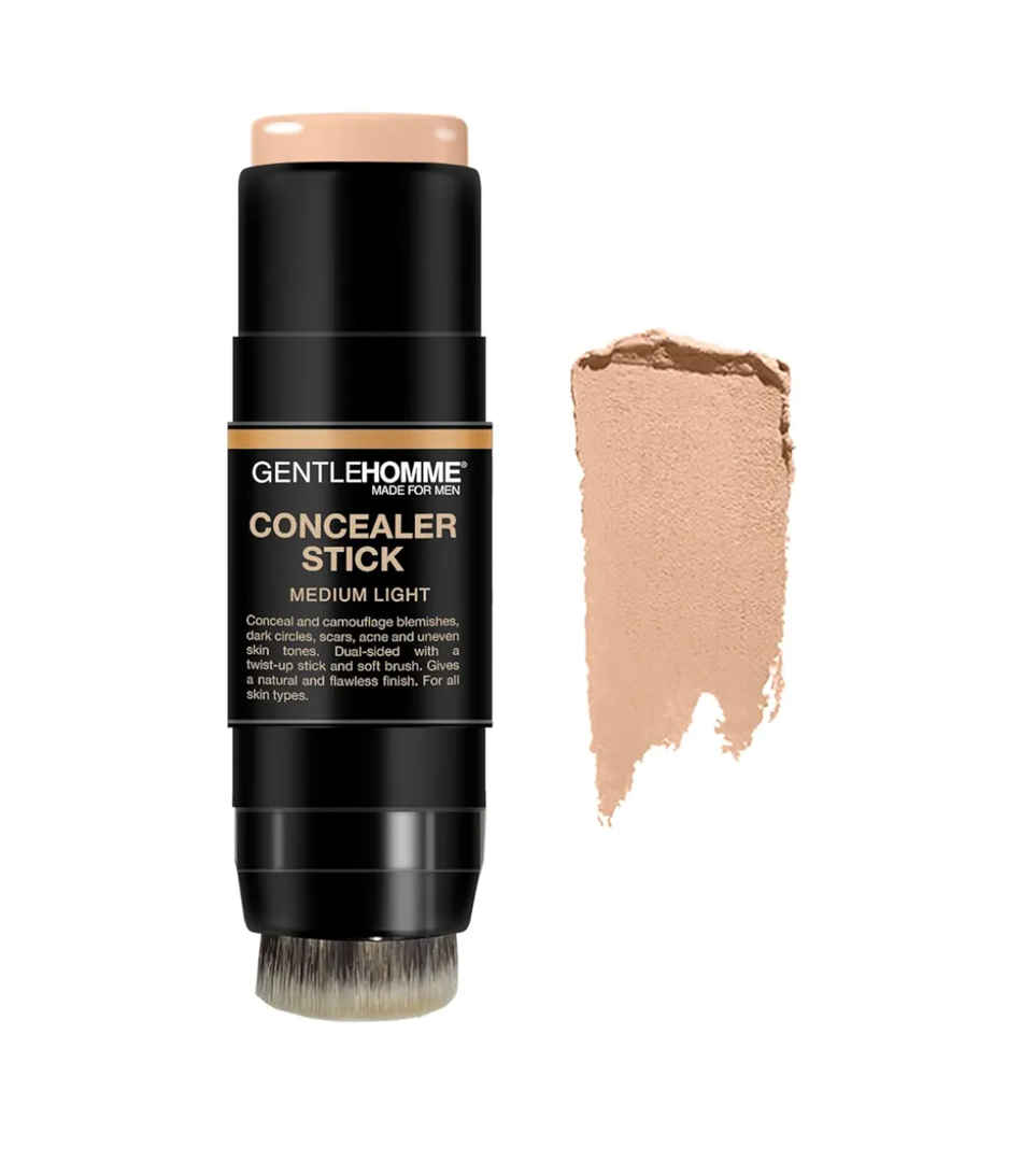 Men's Concealer Stick with Brush for Dark Circles Eraser, Medium Light