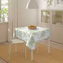 Sage Green Floral Tablecloth 60x60 Inch Square Vintage Chinoiserie Flower Green Toile Table Cloth Spring Decorative Polyester Stain Resistance Table Cover for Party Picnic Kitchen Decor