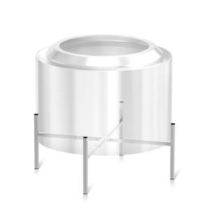 15-27 Inch Stainless Steel Fire Pit Stand, Adjustable 2 Height Base for Solo Stove Accessories, 220LBS Sturdy Firepit Stand for Patio Camping Backyard