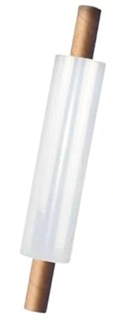 The Boxery 20" x 1000' -Cast Stretch Wrap with Handles – 80 Gauge Clear Film – Extended Core Hand Wrap for Smooth, Quiet, Heavy-Duty Wrapping