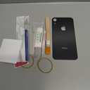 Yuntunele Back Covers Glass Replacement Compatible with iPhone XR 6.1 inches All Carriers with Professional Tool Set (Black)