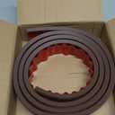 Threshold Ramps for Doorways Self-Adhesive Rubber Ramps for Door Threshold Rubber Door Threshold Ramp for Wheelchair Stroller Scooter Reducer Ramp (Brown, 2 Wide x 6.6' Long)