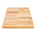 DuraSteel Solid Wood Table Top - 24 x 18 Butcher Block Countertop - Natural Maple Slab Wood Cutting Board for Kitchen Workbench Desk Top, Large Charcuterie Boards Counter Round Chopping Wooden Bamboo