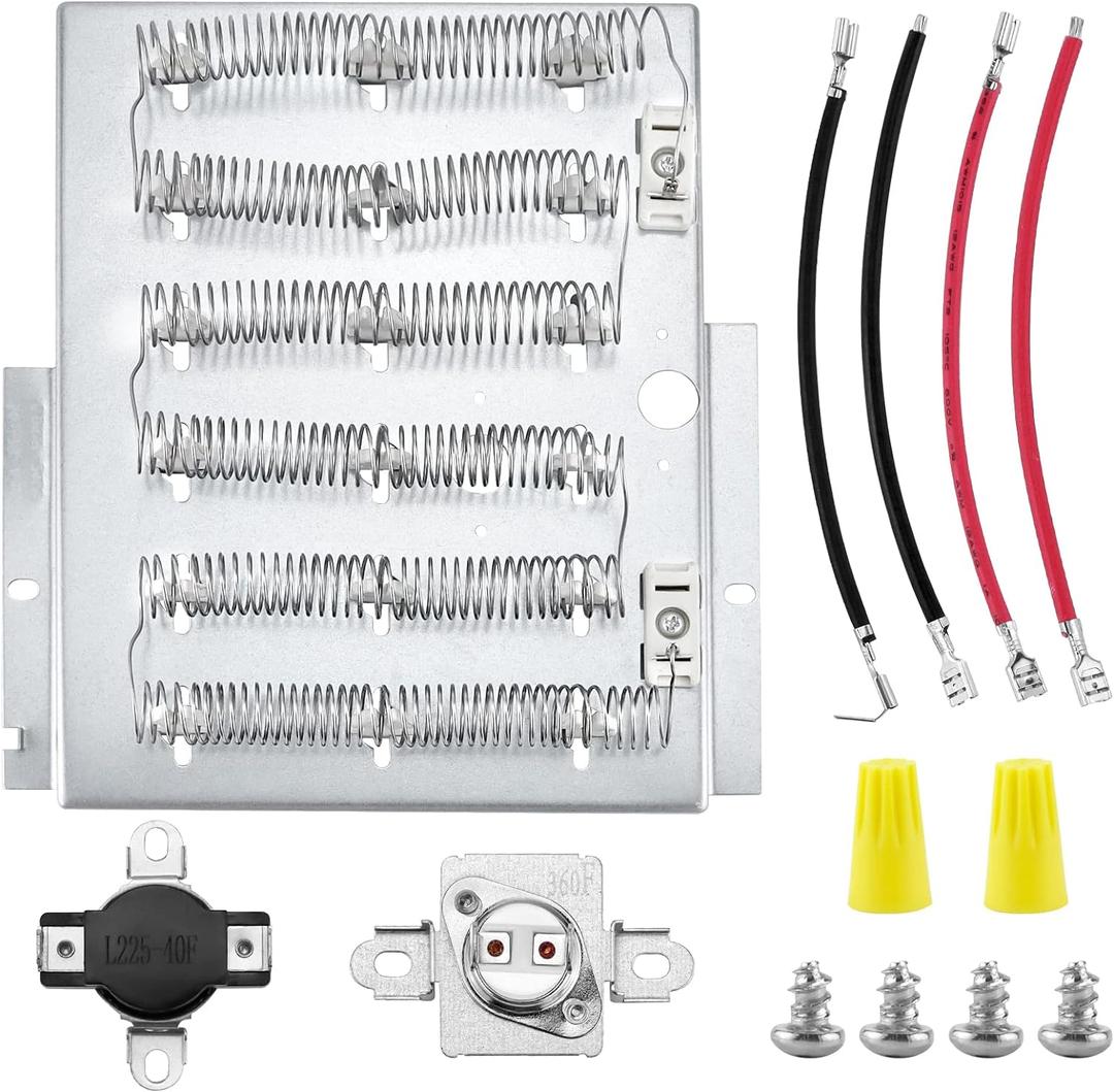 Upgraded503978 61927 Fit for Amana Speed Queen Dryer Parts Replaces 964P3 56179 503404 56047 Maytag Dryer Heating Element By AMI PARTS -Models ADE3SRGS173TW01 ADE3LRGS171TW01