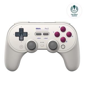 8Bitdo Pro 2 Bluetooth Controller for Switch/Switch 2, Hall Effect Joysticks, 2 Pro Back Paddle Buttons, Wireless Gaming Controller for Switch, PC, Android, and Steam Deck & Apple (G Classic Edition)