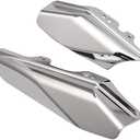 Chrome Mid-Frame Air Deflector Compatible for Harley Davidson Touring Street Electra Glide Road King FLHR FLHX FLTR FLHT 2001-2008 2005 2003