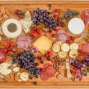 Totally Bamboo 36" x 24" Bamboo Wood XXL Cutting Board, Stove Top Cover or Over the Sink Chopping Block, Noodle Board and Giant Charcuterie Serving Tray