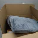 Lunix 3pcs Orthopedic Bed Wedge Pillow Set, Post Surgery Memory Foam for Back, Leg, and Knee Pain Relief, Adjustable Sitting Pillow for Sleeping, Acid Reflux, and GERD, with Hot Cold Pack, Navy