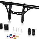 1.25" Front Engine Guard Crash Bar Flat Out Bar for Harley Sportster 2004-2022 883 XL883 1200, Black