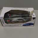 QUN XING Remote Control Car 1:24 Officially Licensed 2.4GHZ Rc Cars Lambo Sport Racing Toy Car for Kids Boys 4-7 Years Birthday Gift,Silver