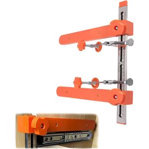 Drawer Slide Jig Installation Jig Kit, Cabinet Drawer jig Tool with Double Scale Markings & Magnetic Arm for securing Cabinet Slides, Drawers, and Desks