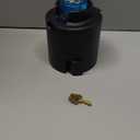 Trailer Lock, Heavy Duty Trailer Ball Lock Fits 2 5/16-Inch Couplers, Anti-Theft, Anti-Smashing, Secures Safety Chains, Solid Steel Towing Hitch Accessories for RV, Cargo, Boat (with Handle)