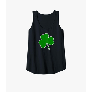 Womens St Patricks Day Shirt for Women | Irish Shamrock Lucky Patty Tank Top XL