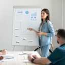 Dry Erase Magnetic Labels 4x2 Inch 40 Pieces, Reusable Magnetic Dry Erase Labels for Whiteboards, Locker, School, Classroom, Office, Home