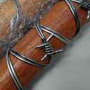 Liliful 2 Pcs Halloween Barbed Wire Baseball Wood Bat 27 Inch Barb Wire Baseball Bat Zombie Decoration Prop with Fake Barbed for Halloween Cosplay Party Decoration Costume Accessory