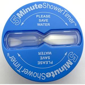 Five Minute Shower Timer Kid Friendly Battery Free Hot Water Saver Sand Timer
