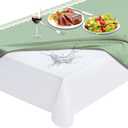 Table Protector Pad with Flannel Backing, Heavy-Duty Vinyl Table Padding Under Tablecloth, Waterproof, Heat Resistant, 108 x 54 inches, Rectangular