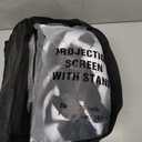 Projector Screen with Stand, Wootfairy 120 inch Portable and Foldable Indoor Outdoor Projection Screen 16:9 4K HD Rear Front Wrinkle-Free Movie Screen with Carry Bag for Home Theater Backyard Cinema