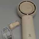 JISULIFE Handheld Portable Turbo Fan [16H Max Cooling Time], 4000mAh USB Rechargeable Personal Battery Operated Mini Small Pocket Fan with 5 Speeds for Travel/Outdoor/Vacation/Concerts - Brown