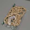 2PCS Christmas Wood Beads Garland 14.4 Feet Wooden Bead Garland Boho Ornaments for Christmas Tree, Xmas Vintage Rustic Farmhouse Round Craft Bead Hanging Holiday Decorations(7.2 Feet/1Pcs)