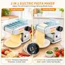 WICHEMI Electric Pasta Maker 4 IN1 Pasta Roller Noodle Pressing Machine