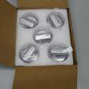 5PCS W11239985 W10850015 W11032553 Replacement for Whirlpool Stove Knob, Surface Burner Control Knobs Metal Zinc Alloy Insulation Compatible with Whirlpool Gas Ranges Stove Knob WFG550S0LZ1